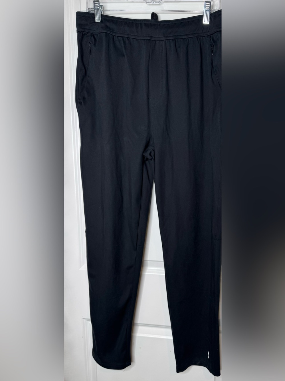 Balance Collection Black Performance Joggers pants size LG active stretch comfy